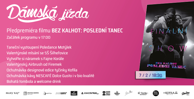 Dámská jízda s filmem Bez kalhot: Poslední tanec dne 7.2.2023