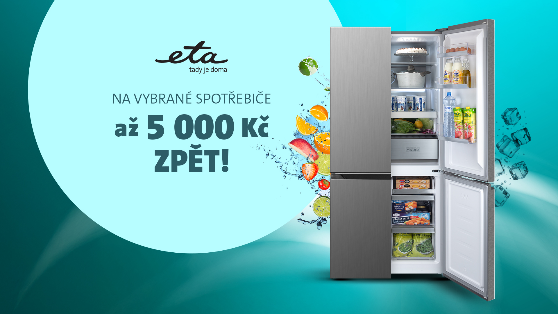 Na vybrané velké spotřebiče až 5 000 Kč zpět