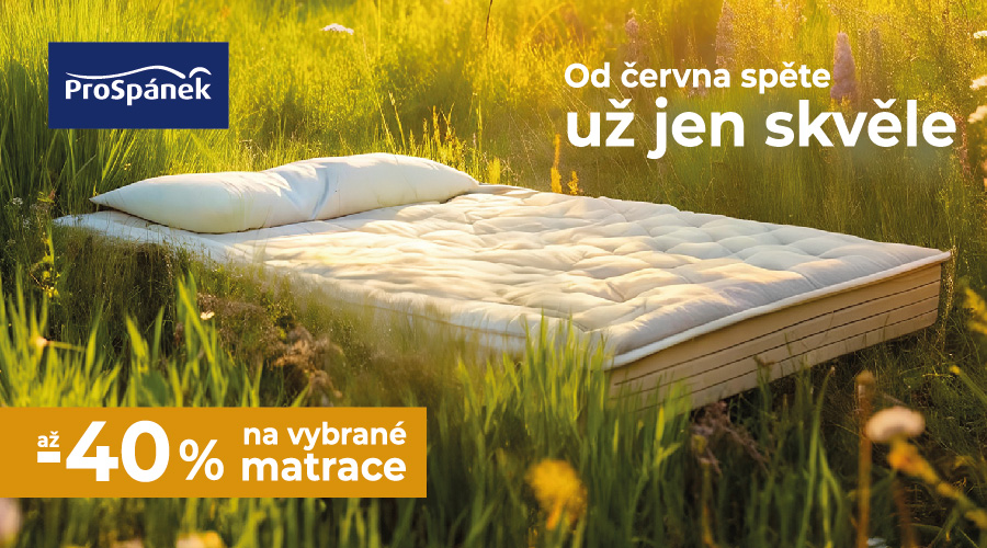 -40 % na vybrané matrace