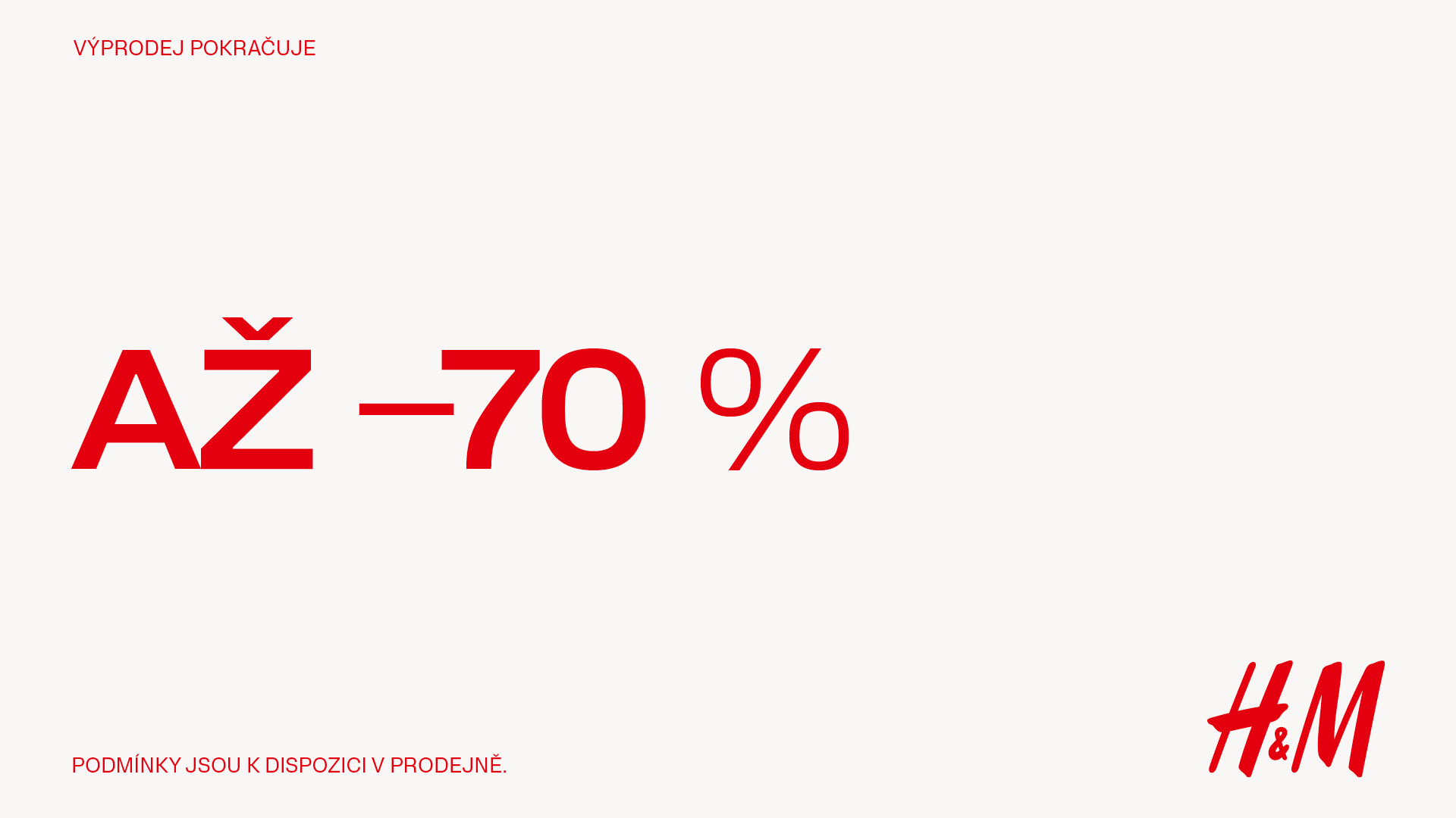 Letní výprodej až -70 %