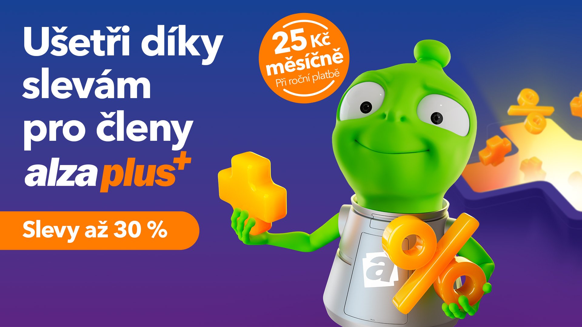 Pro členy alzaplus+ slevy až 30 %