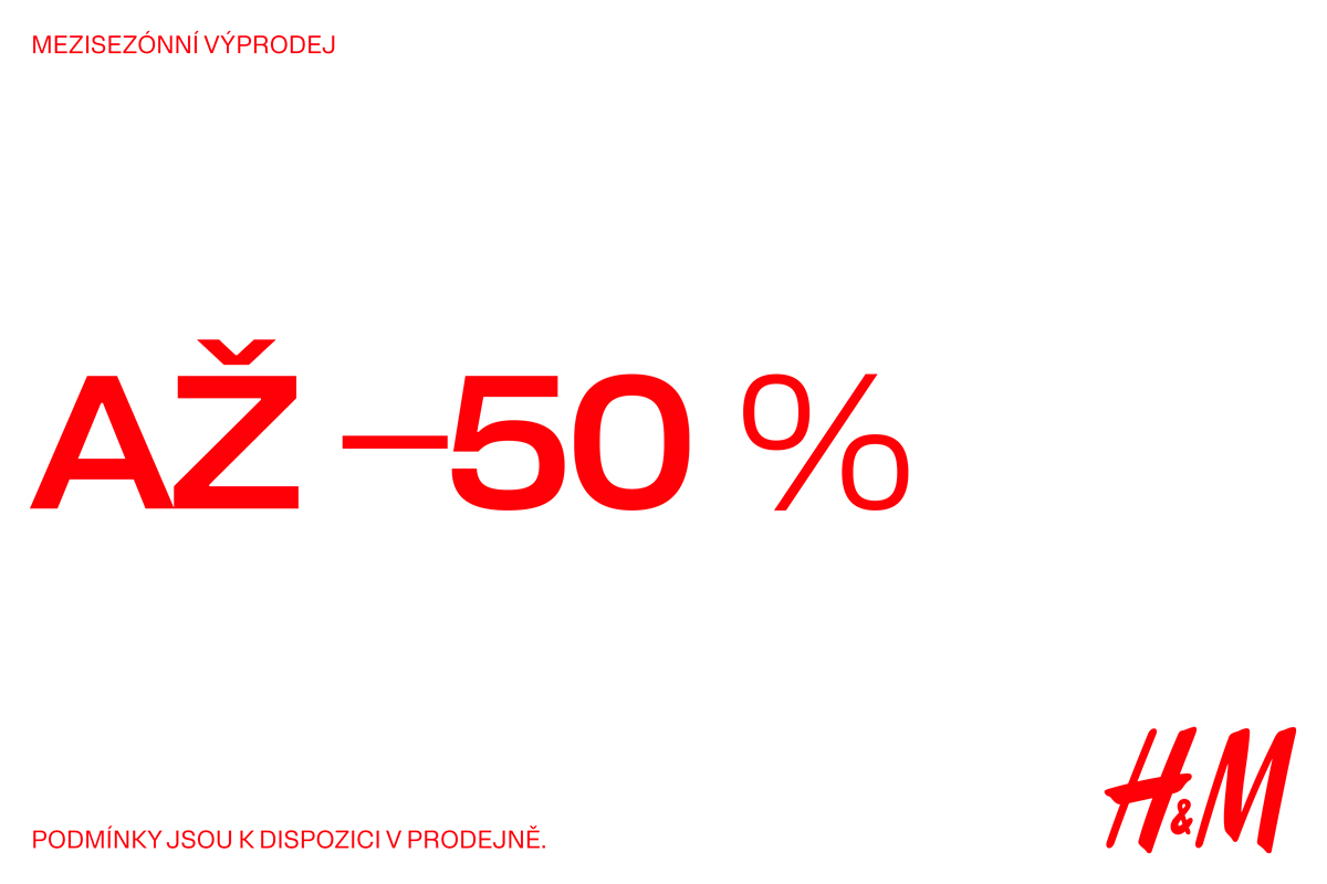 Mezisezónní výprodej v H&M až -50 %