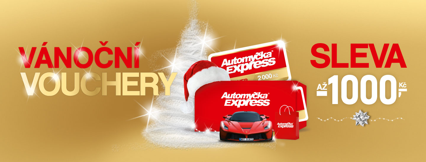 VÁNOČNÍ VOUCHERY AUTOMYČKA EXPRESS