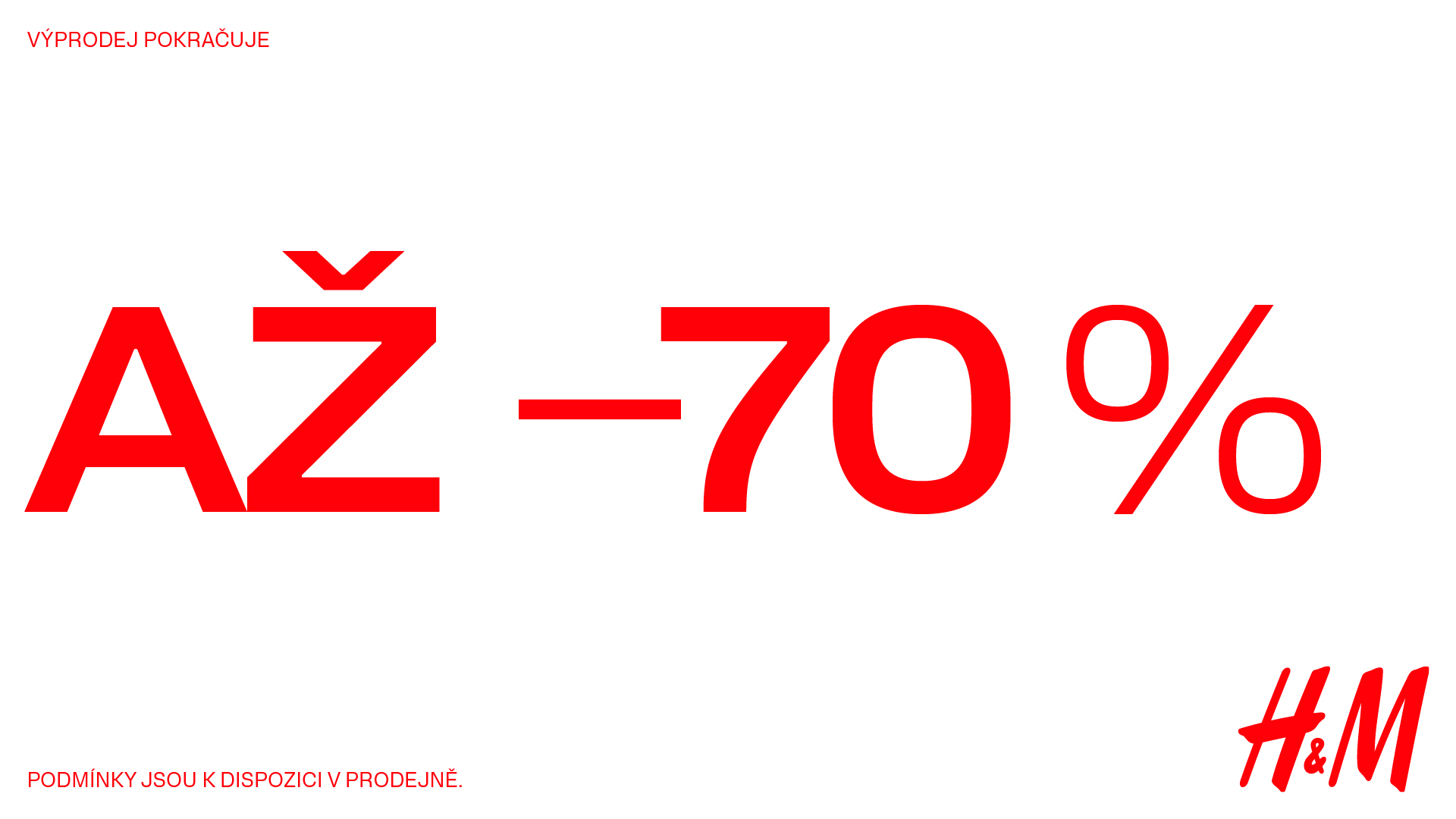 Zimní výprodej v H&amp;M se slevou až 70 %
