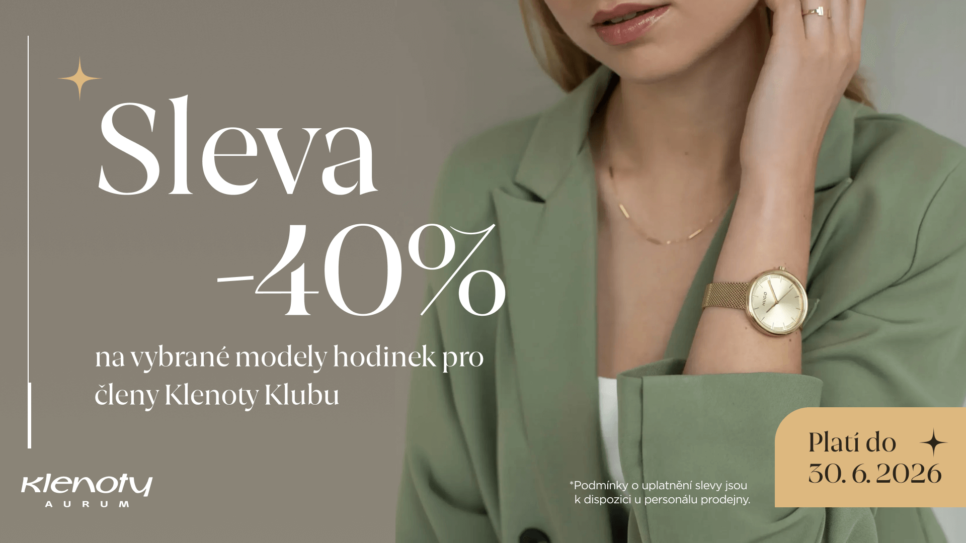 Sleva -40 % na vybrané modely hodinek
