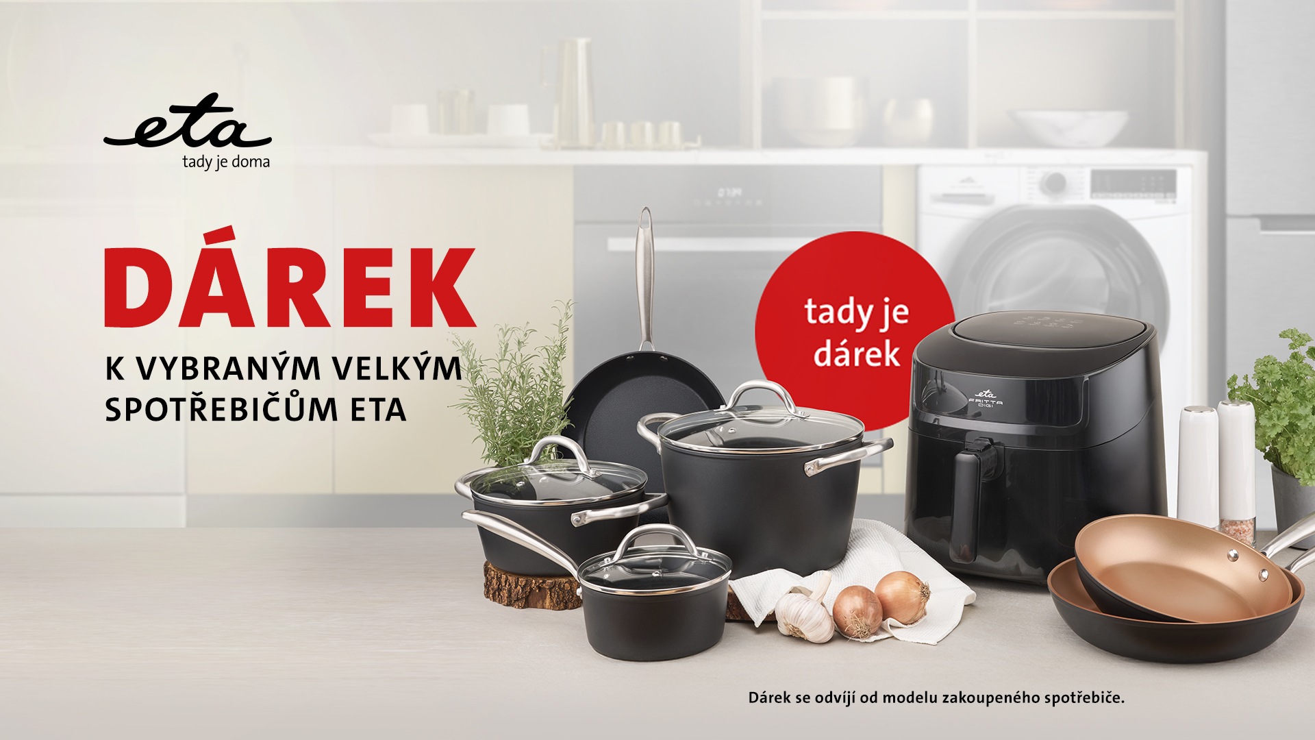 Dárek k vybraným velkým spotřebičům