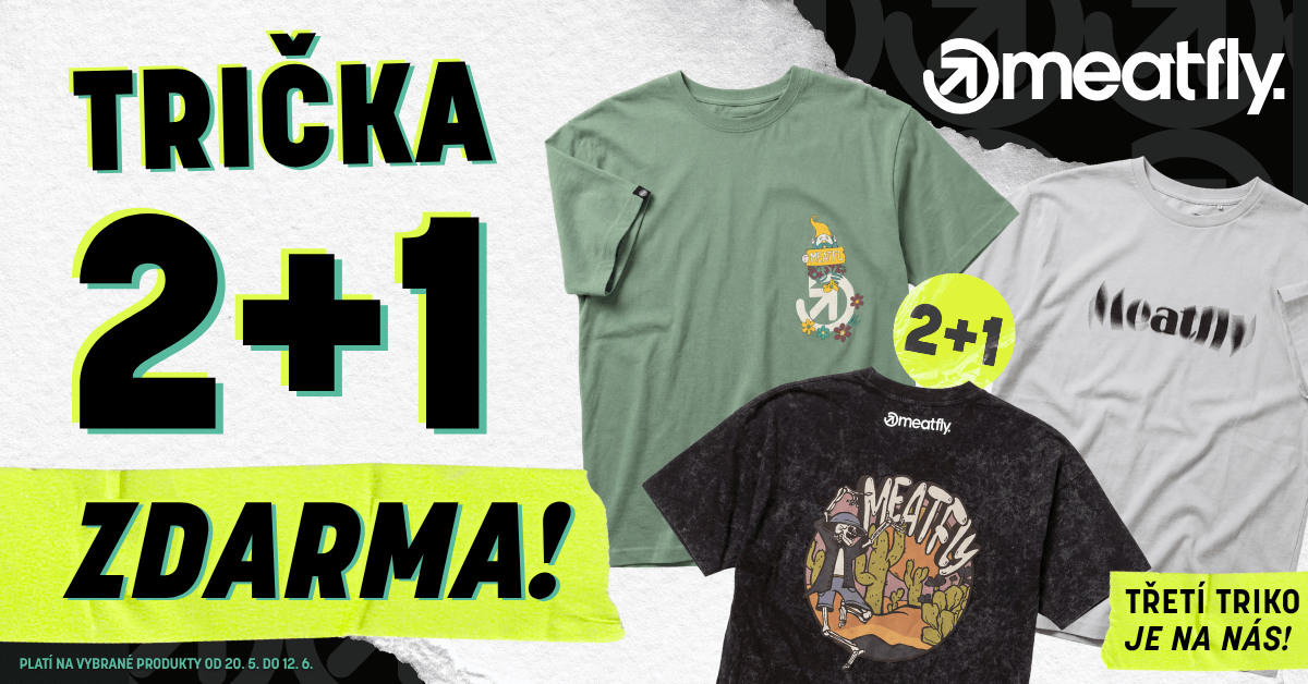 TRIČKA 2 + 1 ZDARMA