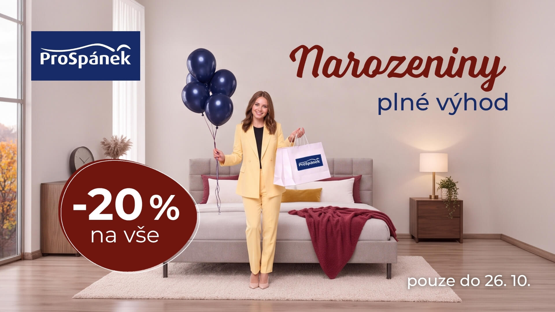 Narozeniny plné výhod - sleva 20 %